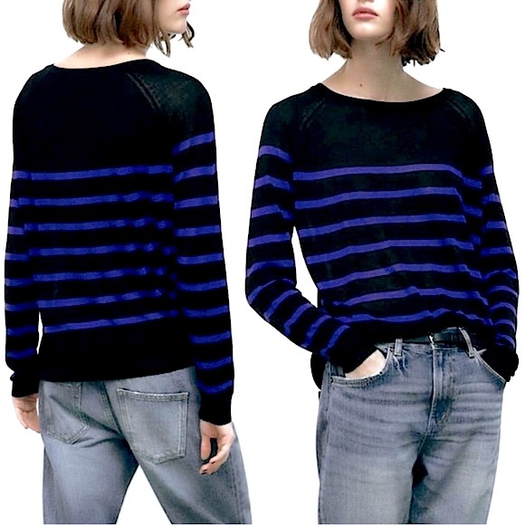 Zara Striped Lightweight Sweater - Picture 1 of 6